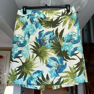 🎤🎉 Adorable LOFT Tropical Floral Pencil Skirt Sz 12P